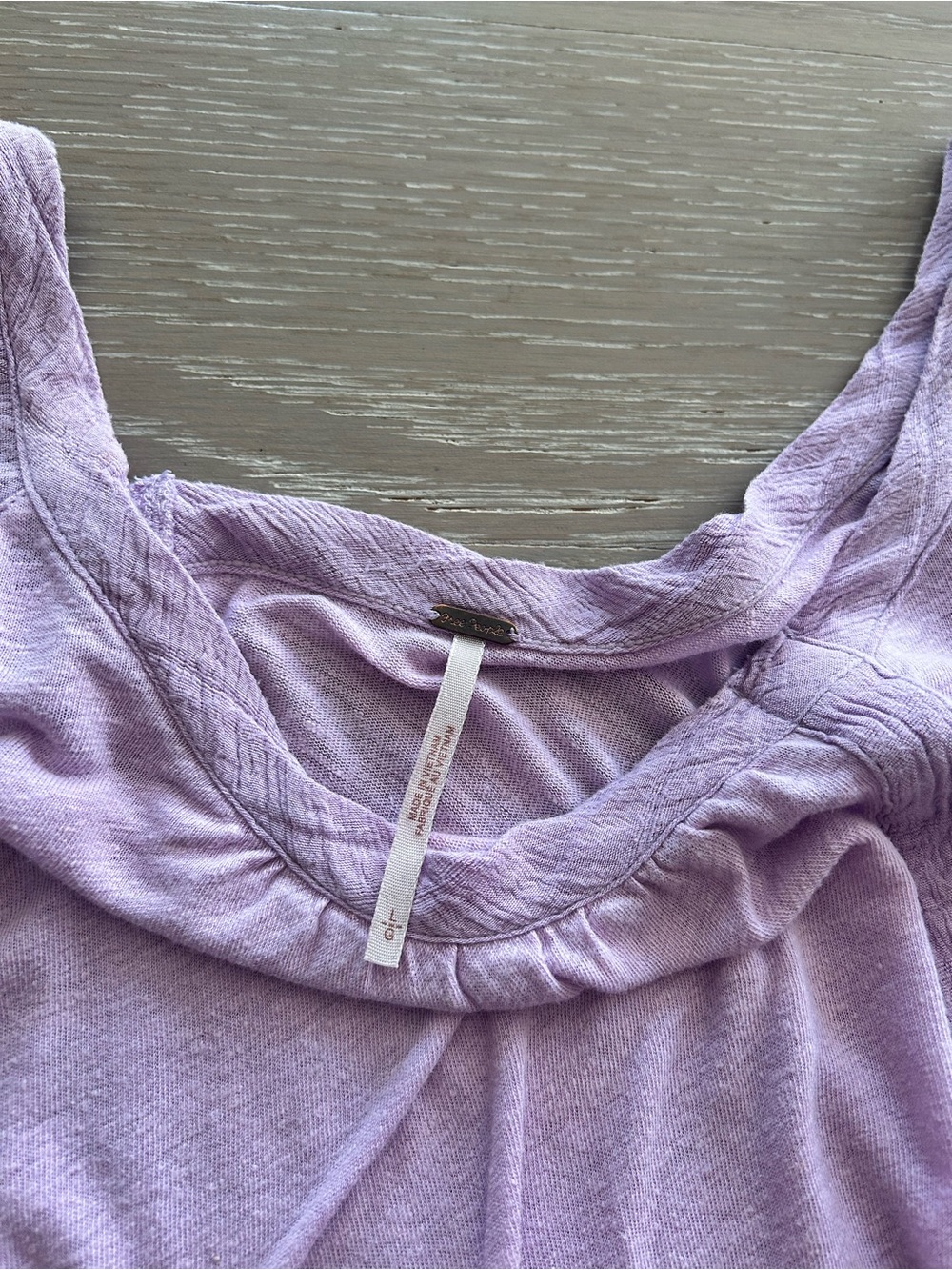 Free People Lavender Short-Sleeve Swing Tunic - Picture 3 of 7
